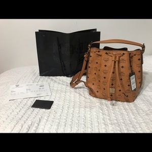 MCM heritage drawstring handbag